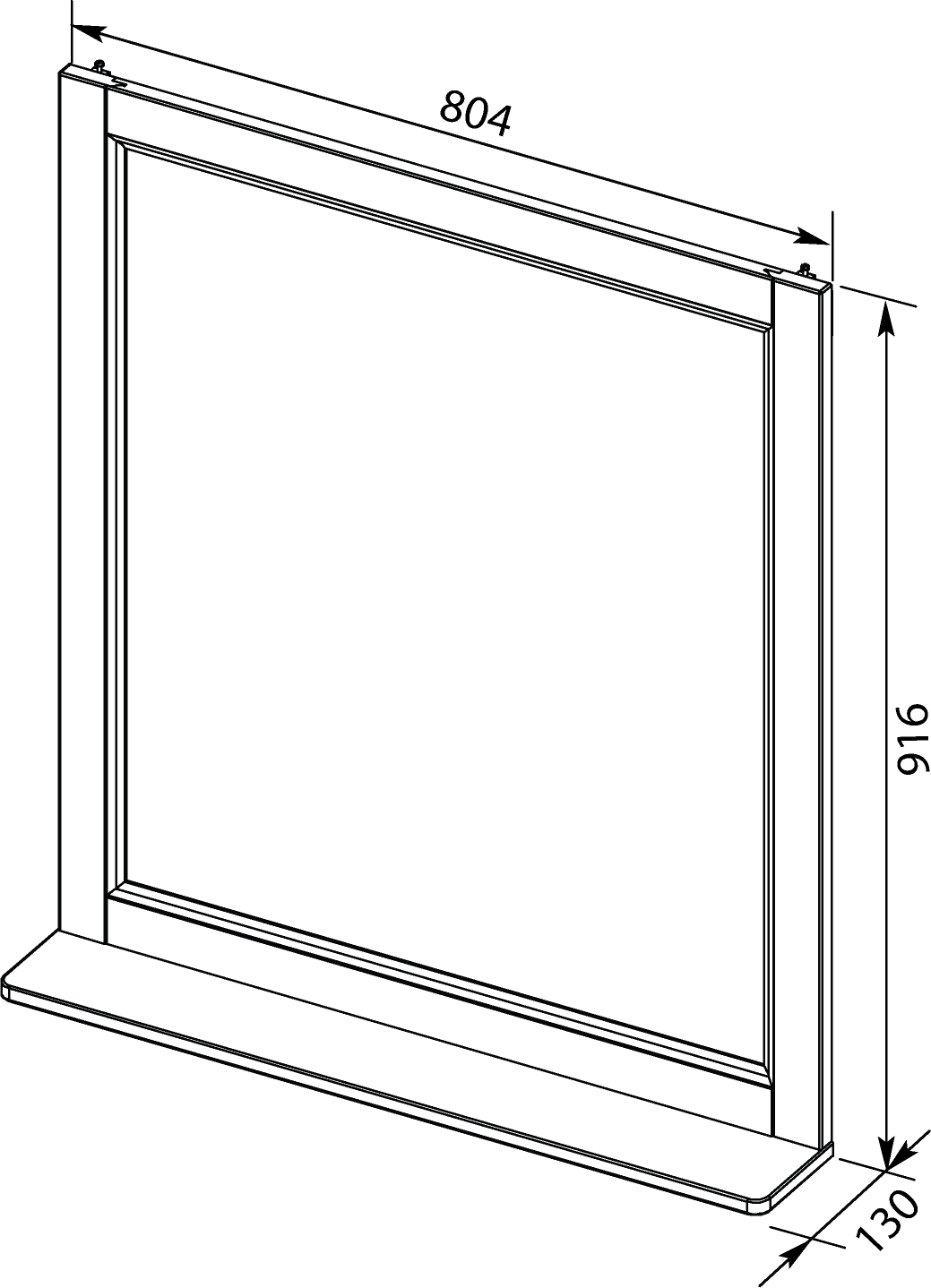 Мебель для ванной Aquanet Денвер 80 белый глянец - 23