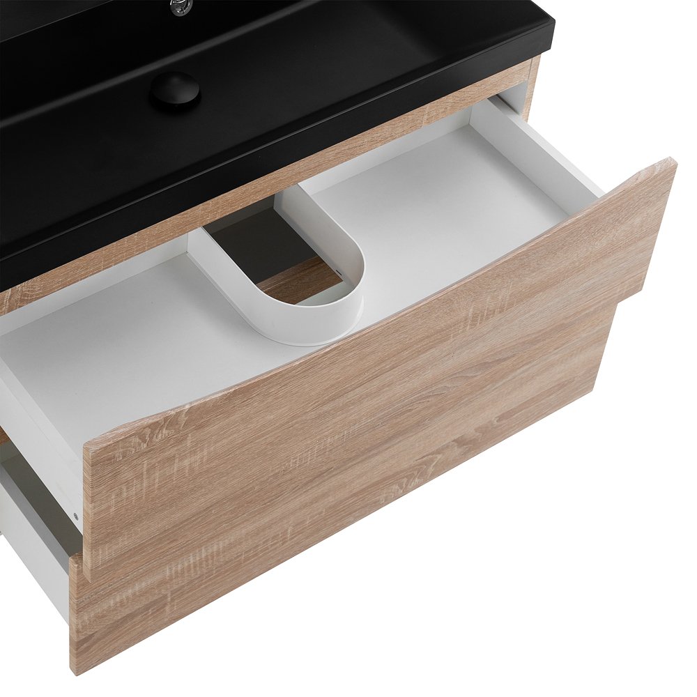 Тумба с раковиной Belbagno Marino 80 светлое дерево - 10