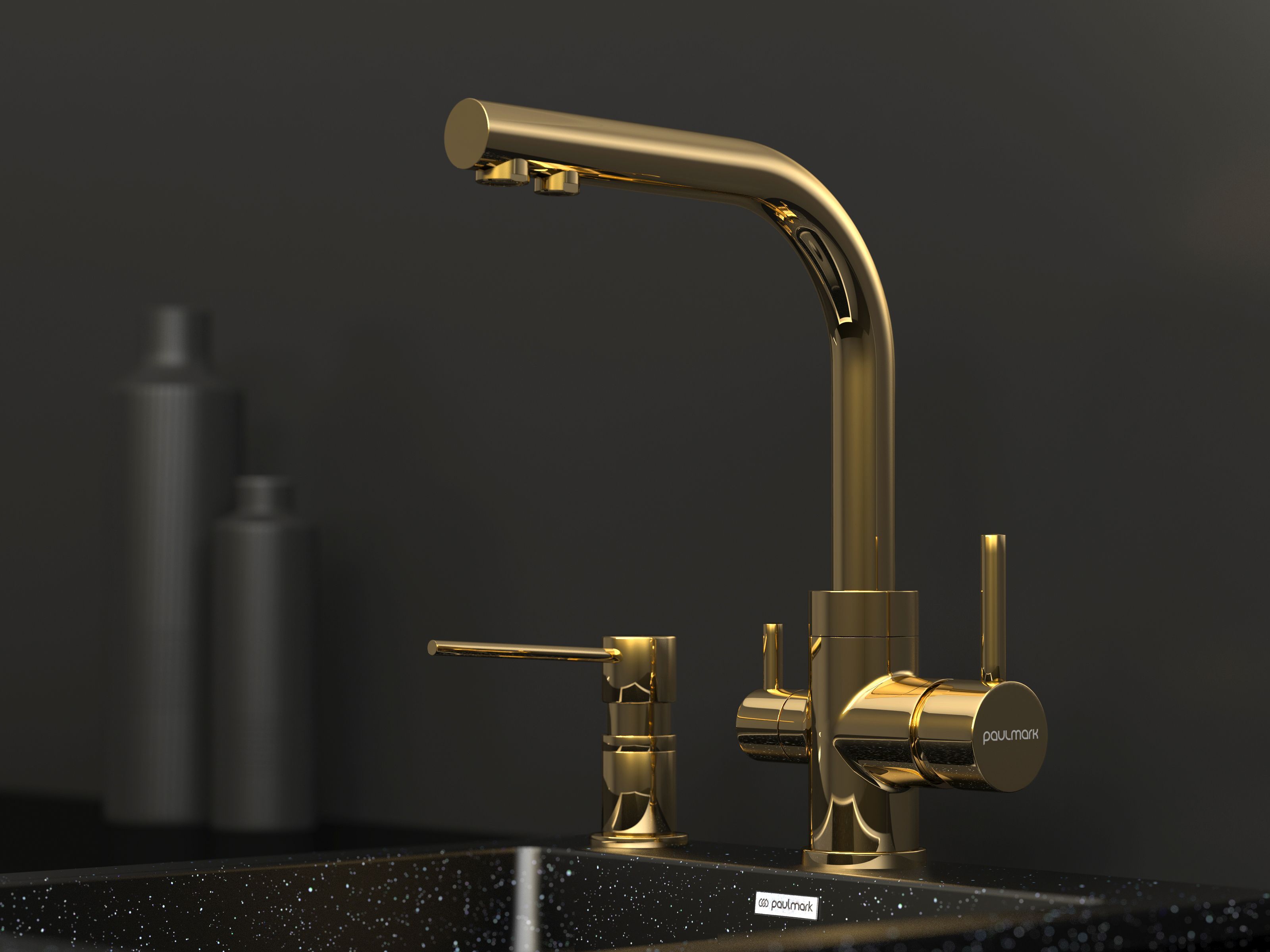  кухни Смеситель для кухни Paulmark Essen золото Es213011-G - 1
