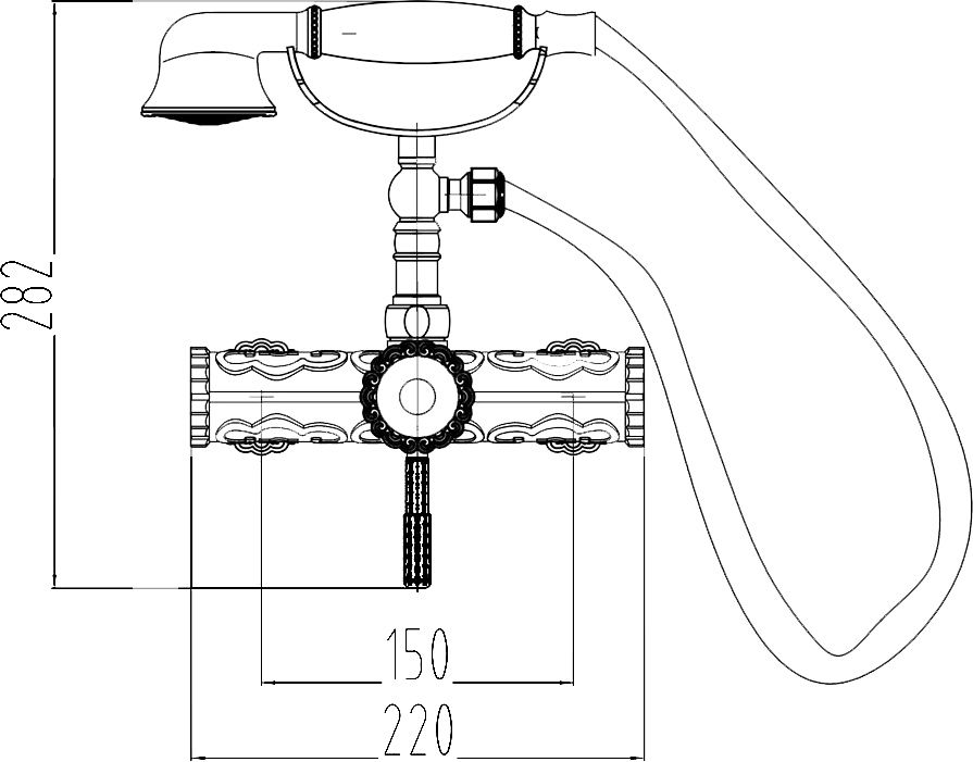 Смеситель Zorg Antic A 119 DK-BR для душа - 1