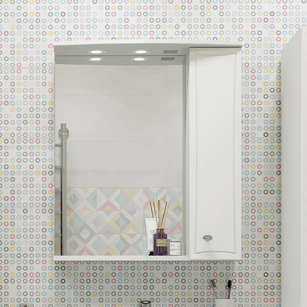 Зеркало DIWO Кострома R, 65 KOS.Z.65/P/W - 0