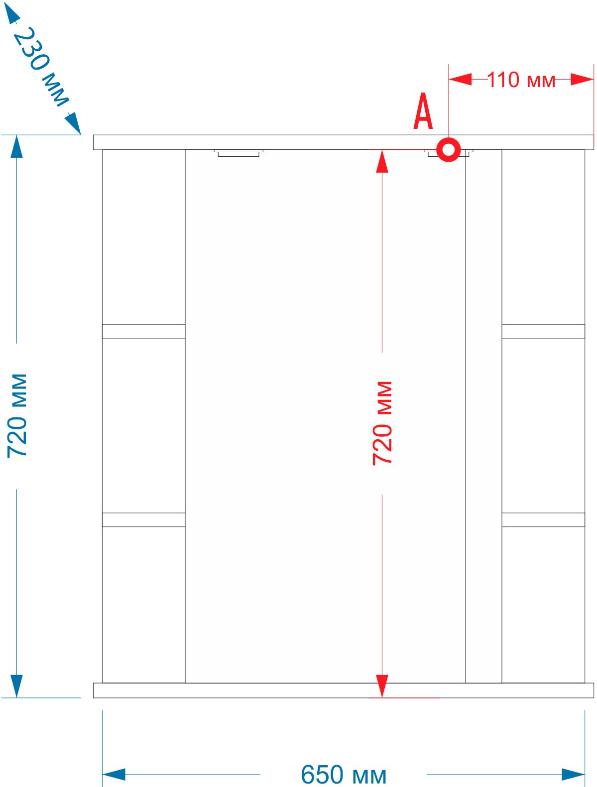 Зеркало-шкаф Misty Магнолия 65 R свет Э-Маг04065-01СвП - 1