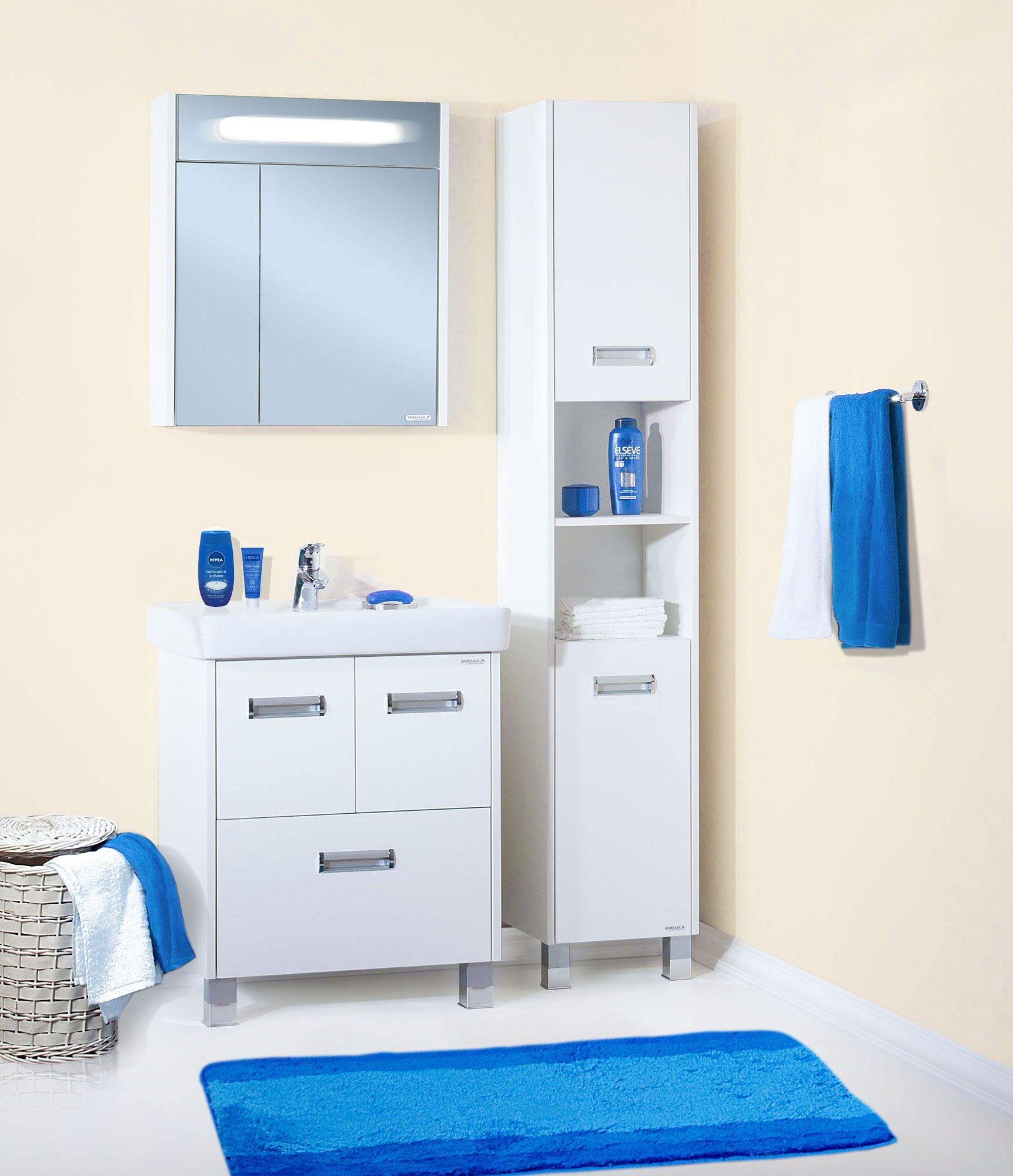 Зеркало-шкаф Бриклаер Палермо 74 4627125413032 - 1