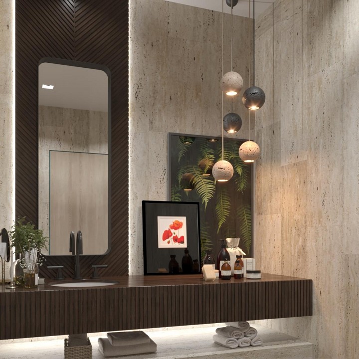 Подвесной светильник Odeon Light Hightech Travertino 6625/1L - 4