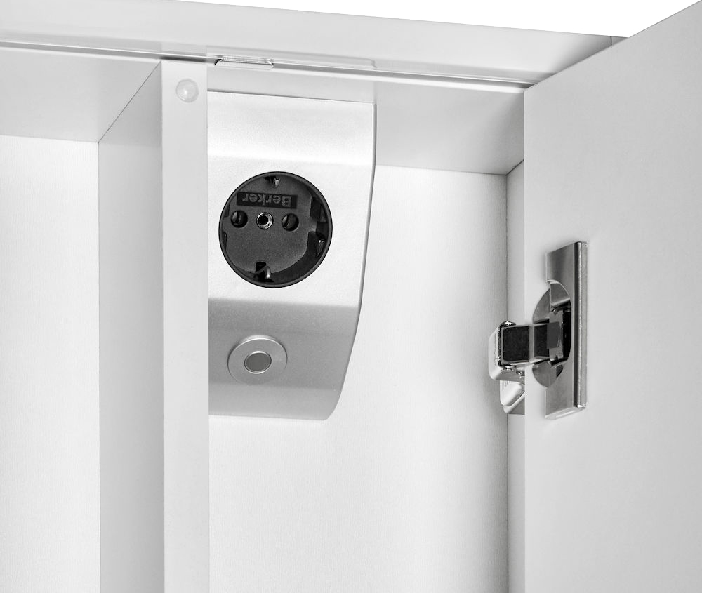 Зеркало-шкаф Roca Ronda 60 белое, с подсветкой ZRU9303007 - 3