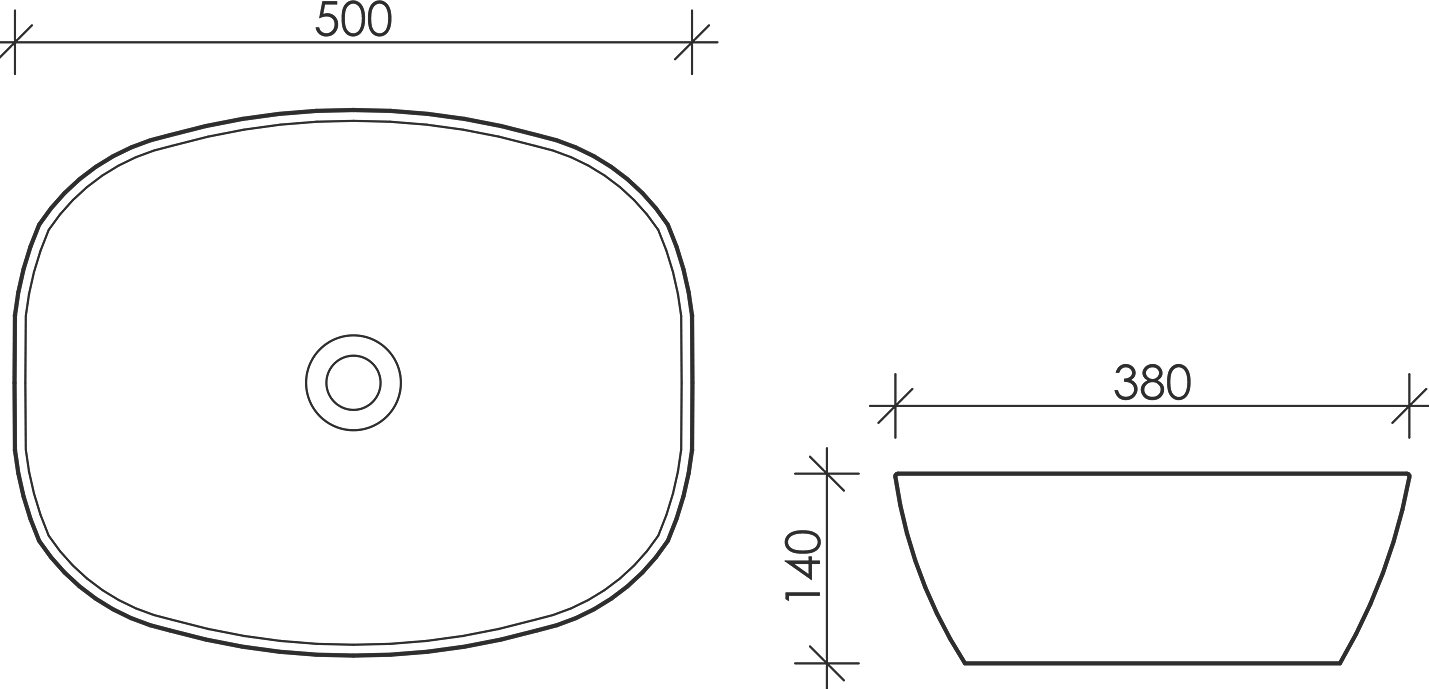 Раковина Ceramica Nova Element CN5005 - 5