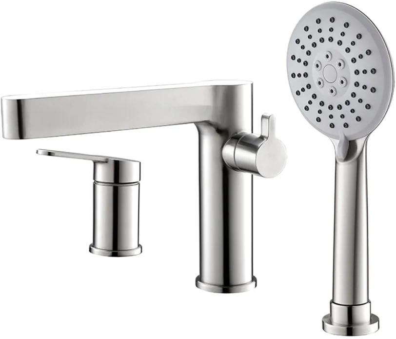 Смеситель на борт ванны BelBagno Delta сатин  DEL-BVD3-IN - 0