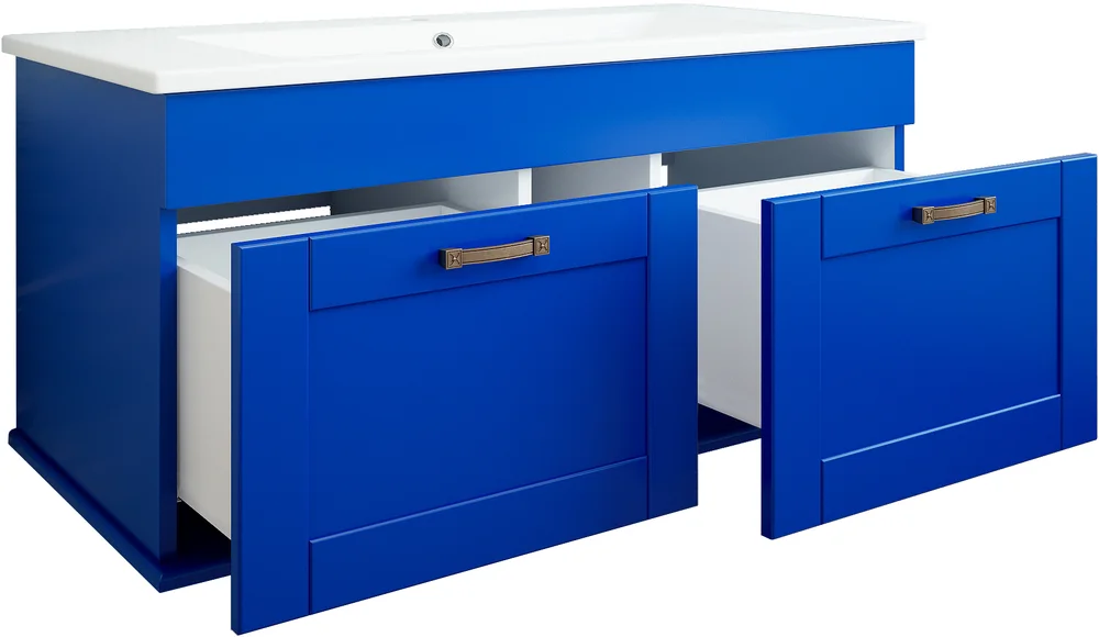 Тумба с раковиной Sanflor Ванесса 95 индиго  С15330 - 1