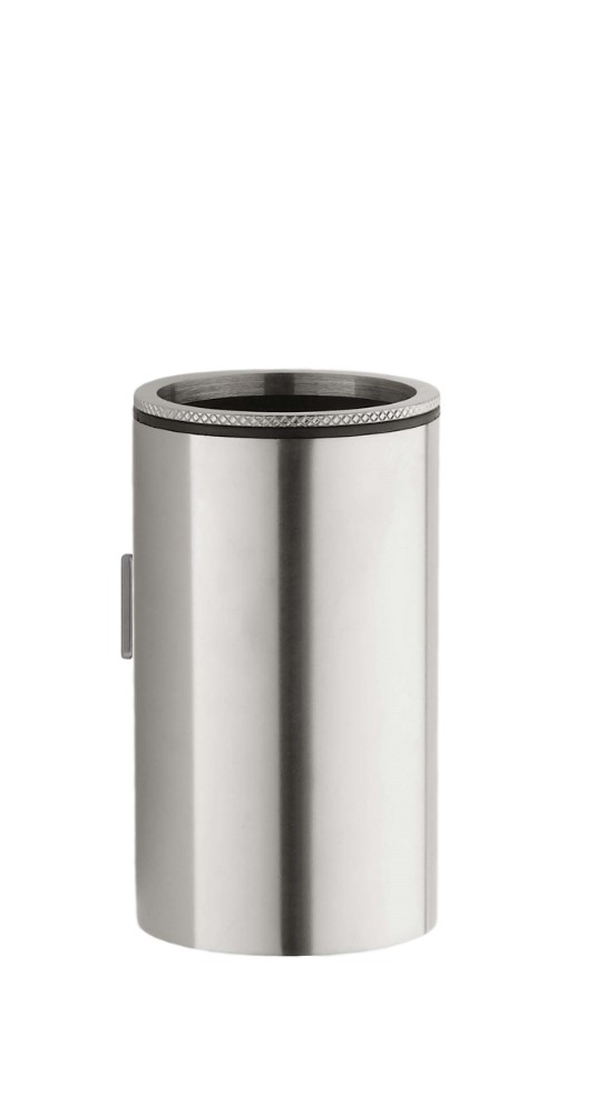 Стакан для зубных щеток настенный Boheme Uno хром матовый 10974-NB - 0