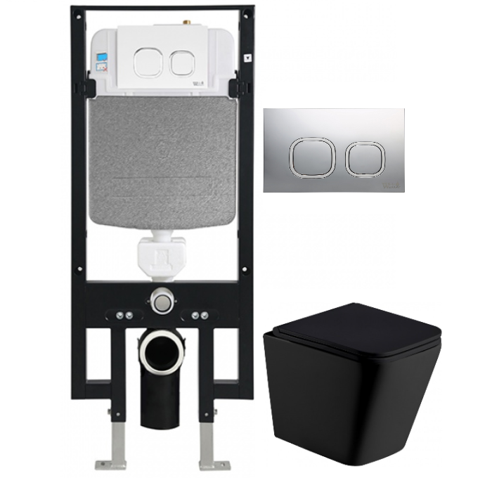 Комплект Weltwasser AMBERG 497 + GELBACH 004 MT-BL + AMBERG RD-CR  10000006604 - 0