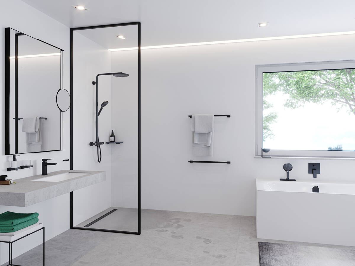 Полотенцедержатель Hansgrohe AddStoris 41747670 матовый черный - 2