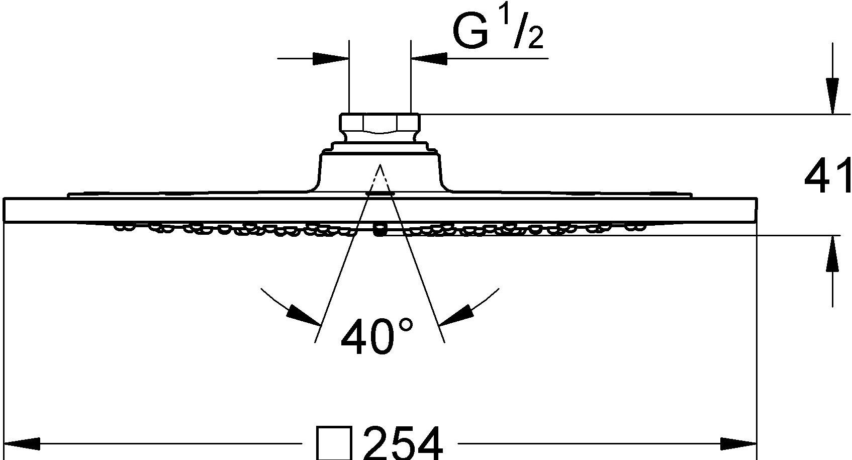 Верхний душ Grohe Rainshower F 27271000 - 6