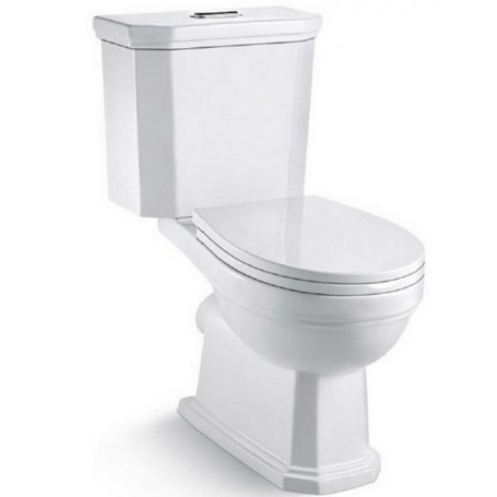 Чаша для напольного унитаза Boheme Vogue белая с бачком без сиденья 941-CR - 0