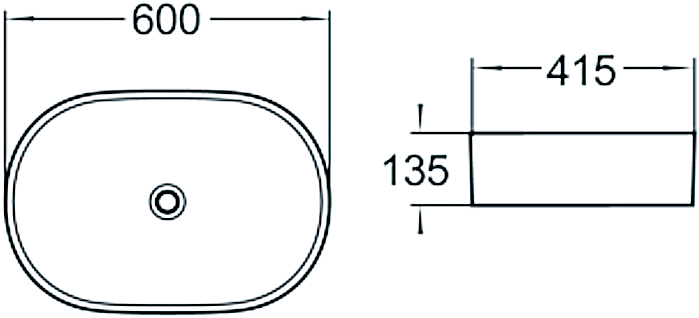 Раковина SantiLine SL-1028 - 1