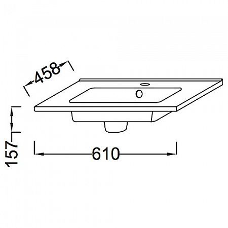 Мебельная раковина Jacob Delafon Ola EXSA112 60 см EXSA112-00 - 1