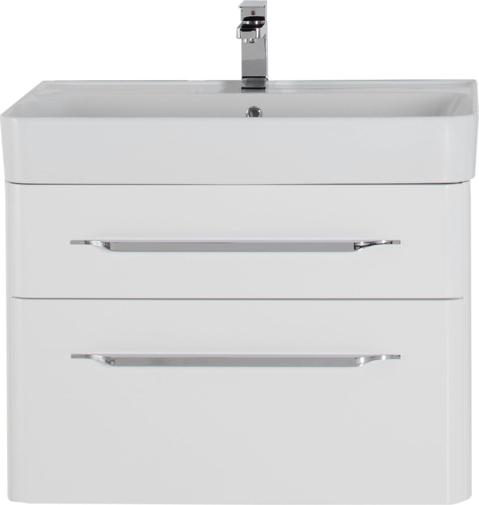 Тумба с раковиной Aquanet Виченца 80 белый глянец - 3