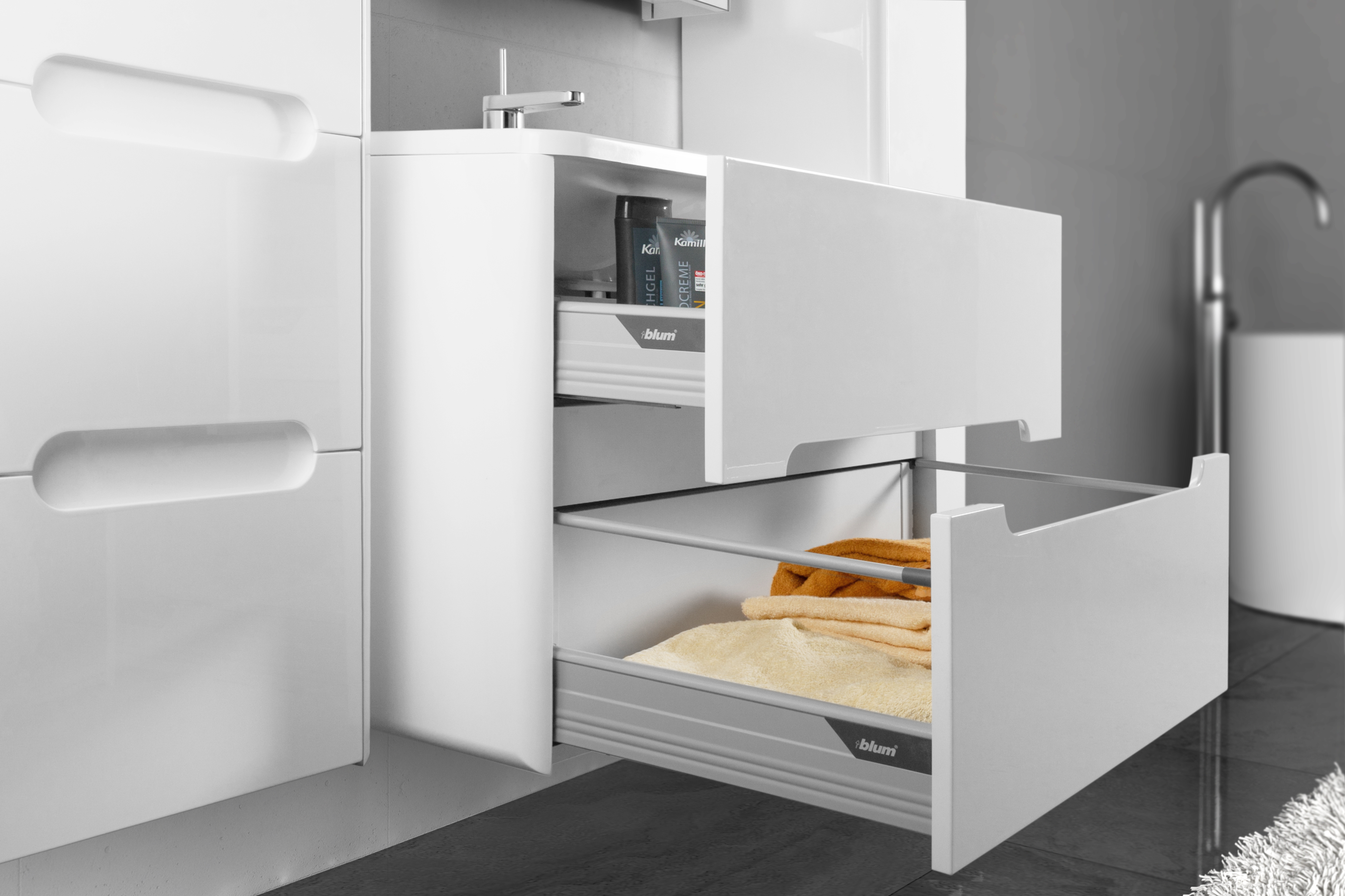 Тумба для комплекта Vod-Ok Флорена 80, белая 2545 - 2