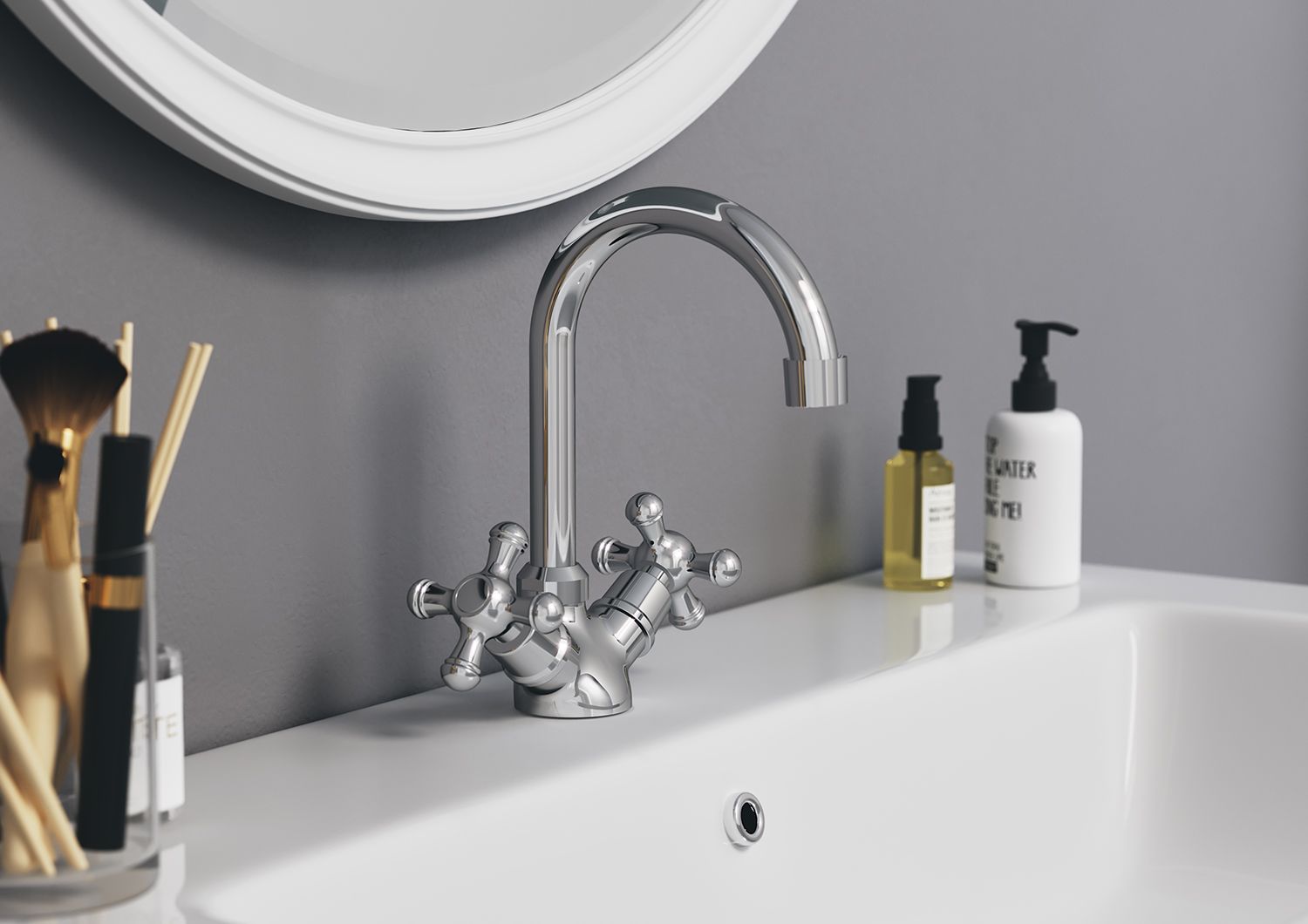 Смеситель для кухонной мойки Redblu by Damixa Retro хром  230210000 - 6