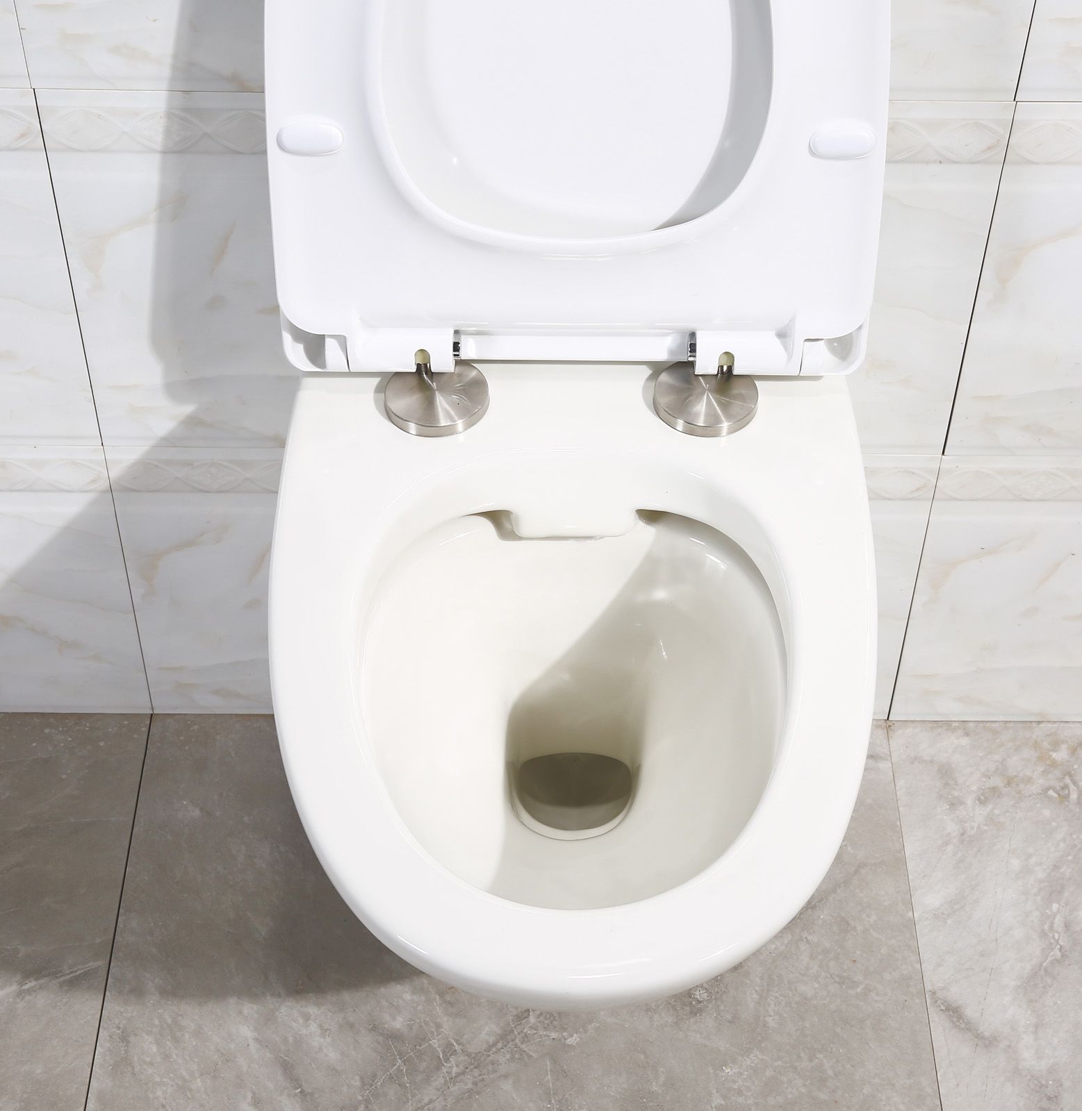 Унитаз подвесной BelBagno Alpha безободковый, с сиденьем микролифт BB2177SC BB300CHR - 4