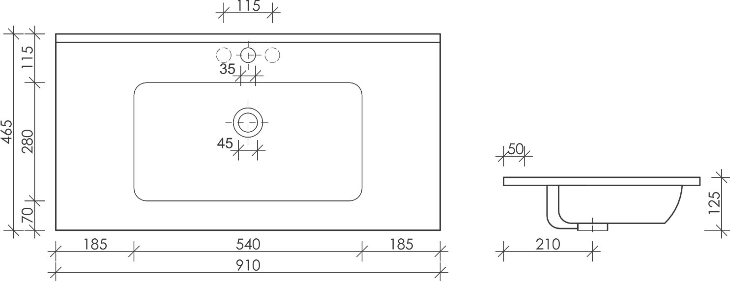 Раковина Ceramica Nova Element CN7002 - 1