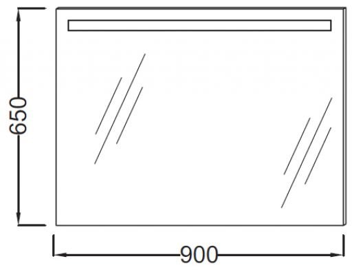 Зеркало в ванную Jacob Delafon Parallel  EB1414-NF - 2