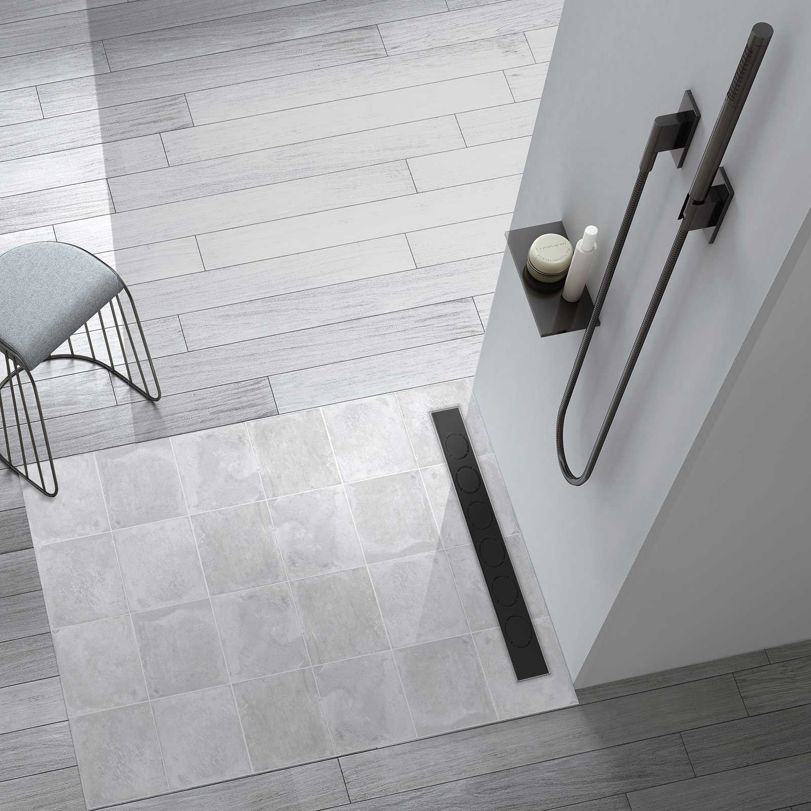 Душевой лоток Vincea Say Optima SAY.601.70.B.M.S.NSNGH 70 см, матовый черный - 1