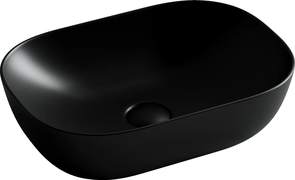 Раковина накладная Ceramica Nova Element 45.5х32.5 черная матовая CN6009MB - 0