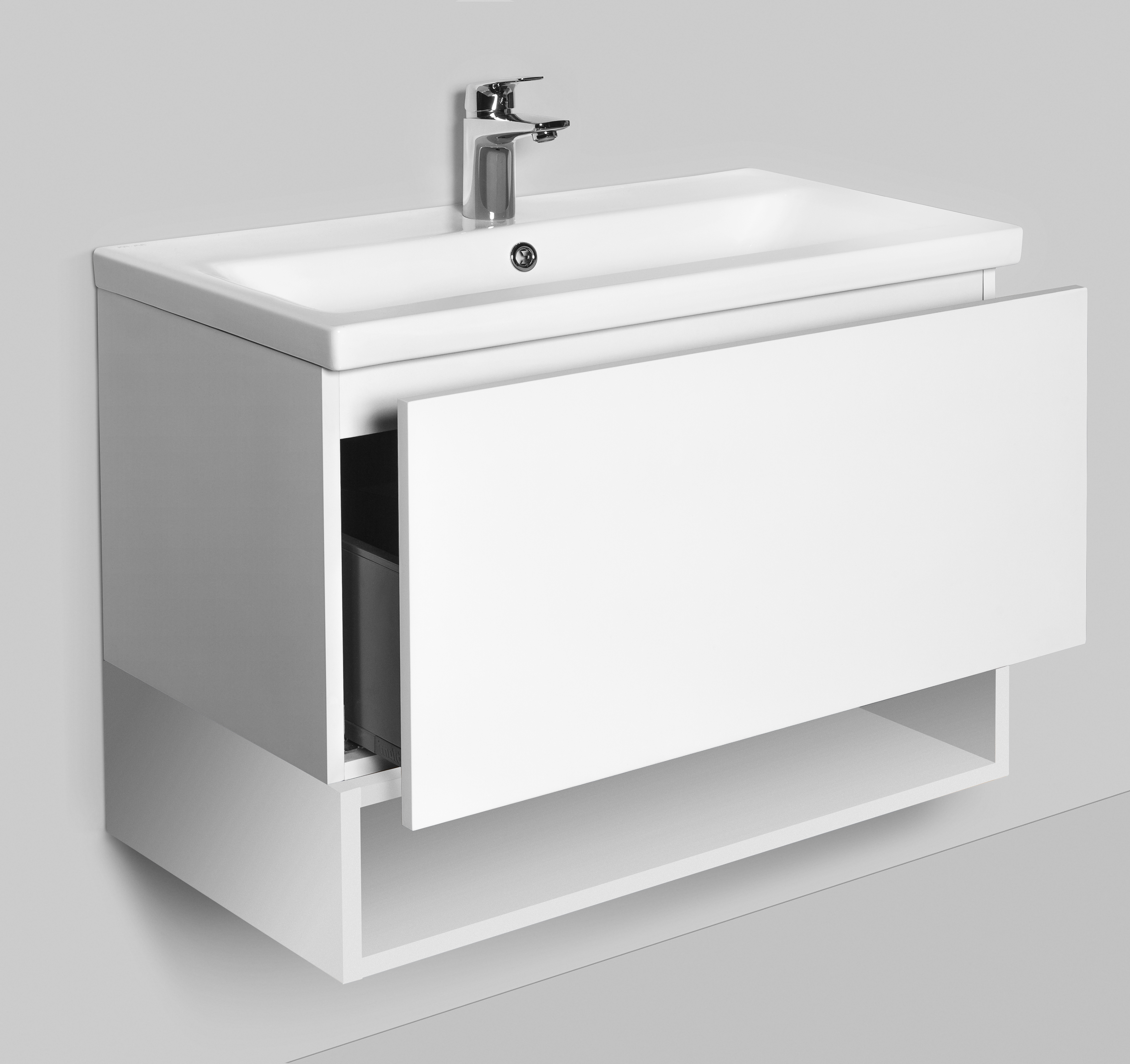 M90OHX0750WG GEM, Open-space для базы, подвесной, 75 см, цвет: белый, глянец - 2