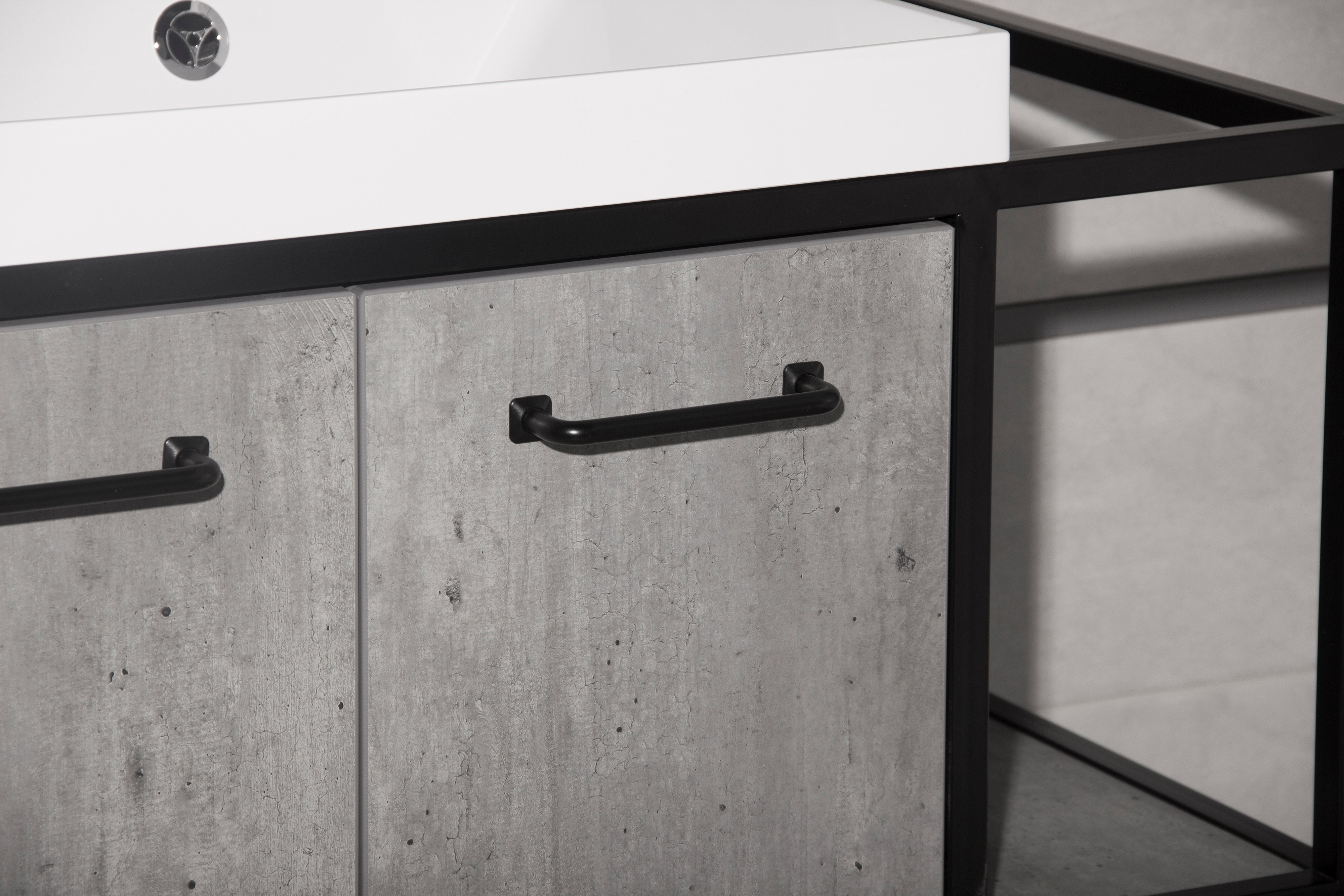 Тумба для комплекта Style Line Лофт 80/100 бетон ЛС-000010021 - 5