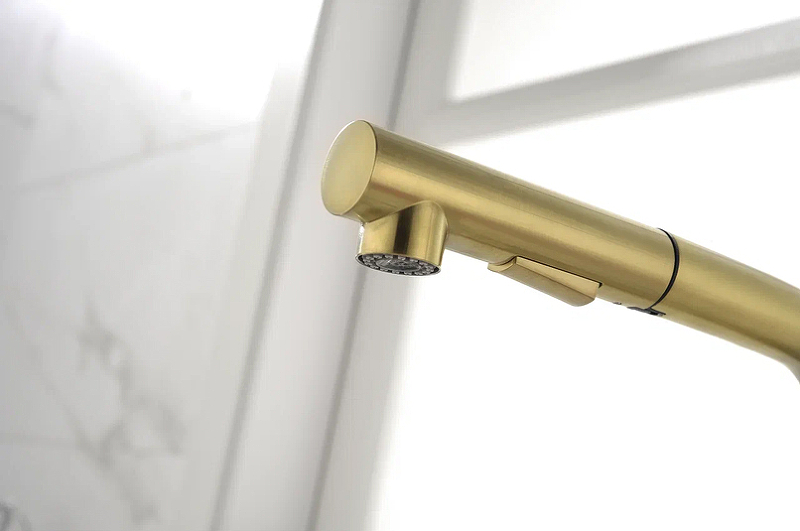 Смеситель для кухни Paulmark Neo светлое брашированное золото Ne214419-SBG - 9