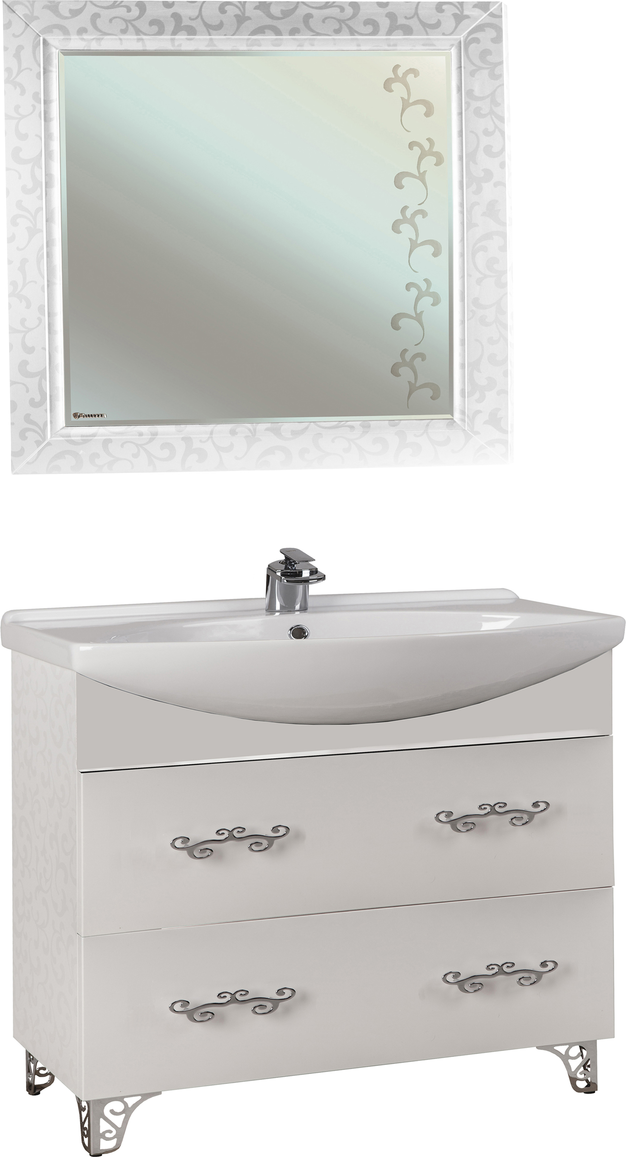 Мебель для ванной Bellezza Маргарита 105 белая - 0