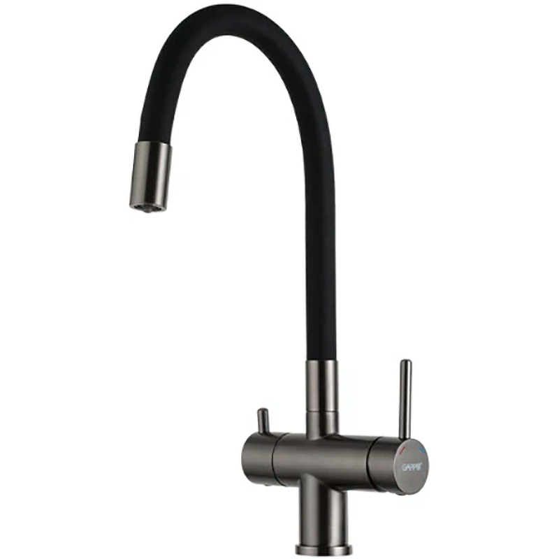 Смеситель для кухни Gappo черный матовый G4398-39 - 0