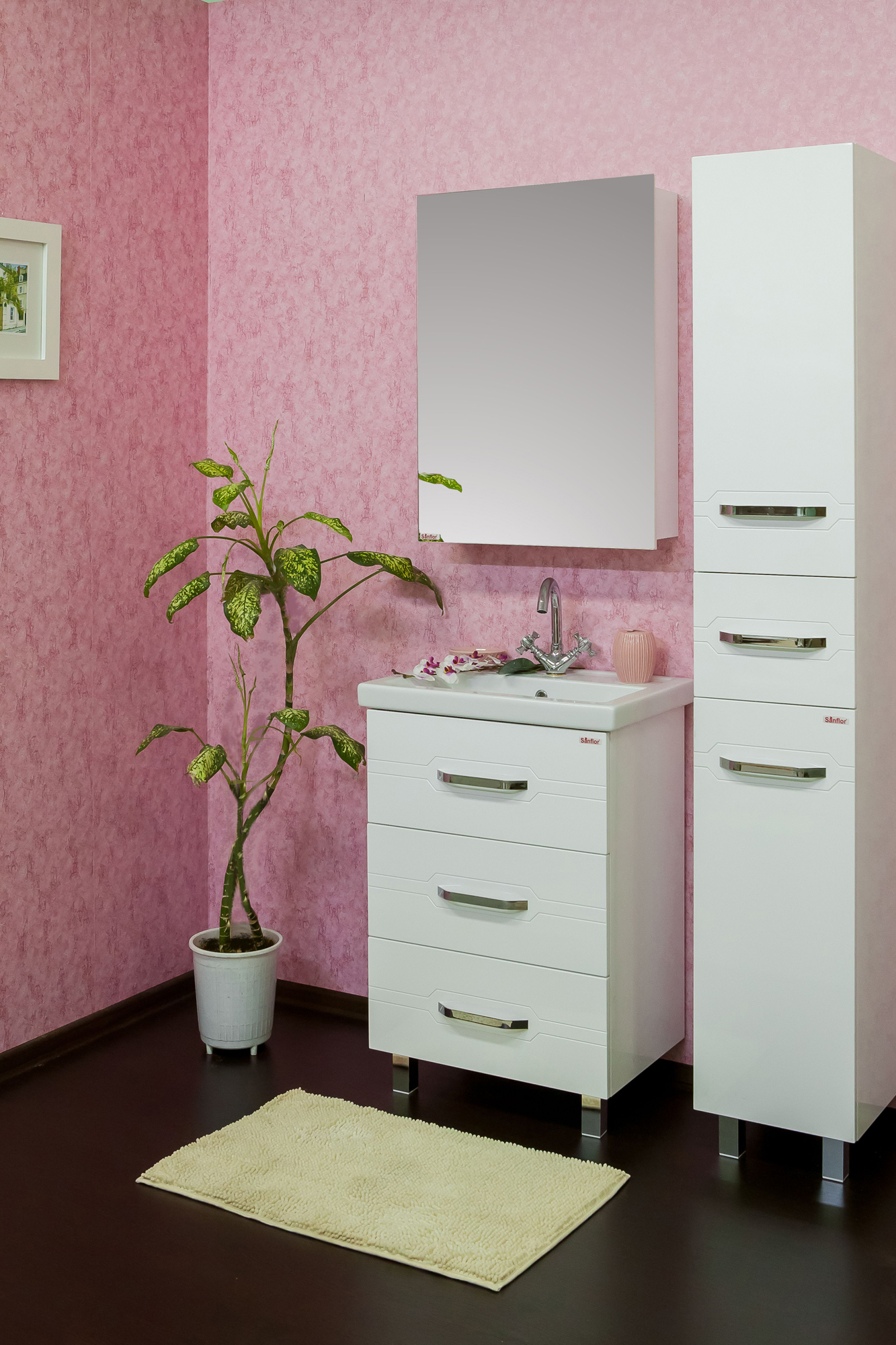 Зеркало-шкаф Sanflor Анкона 60 R С0000002056 - 1