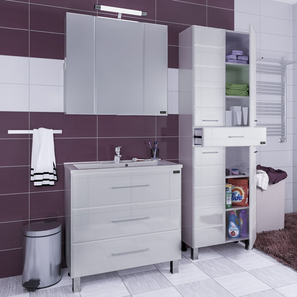 Шкаф-пенал СанТа Омега 60 напольный 507007 - 3