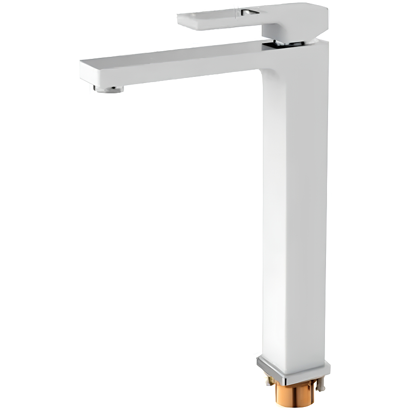 Смеситель для раковины Gappo белый хром G1017-2 - 0