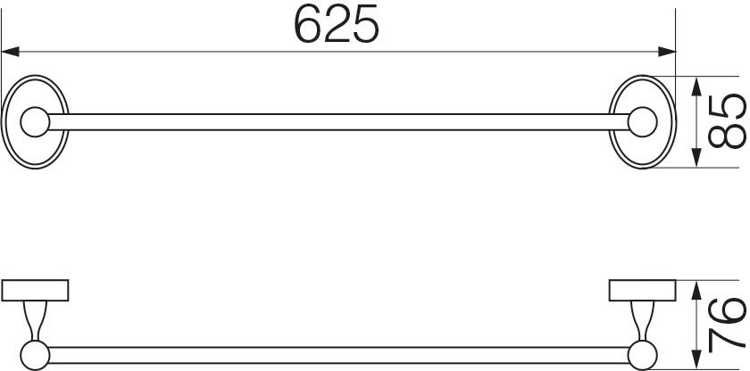 Полотенцедержатель Veragio Bonjour VR.BNR-7821.BR бронза - 1