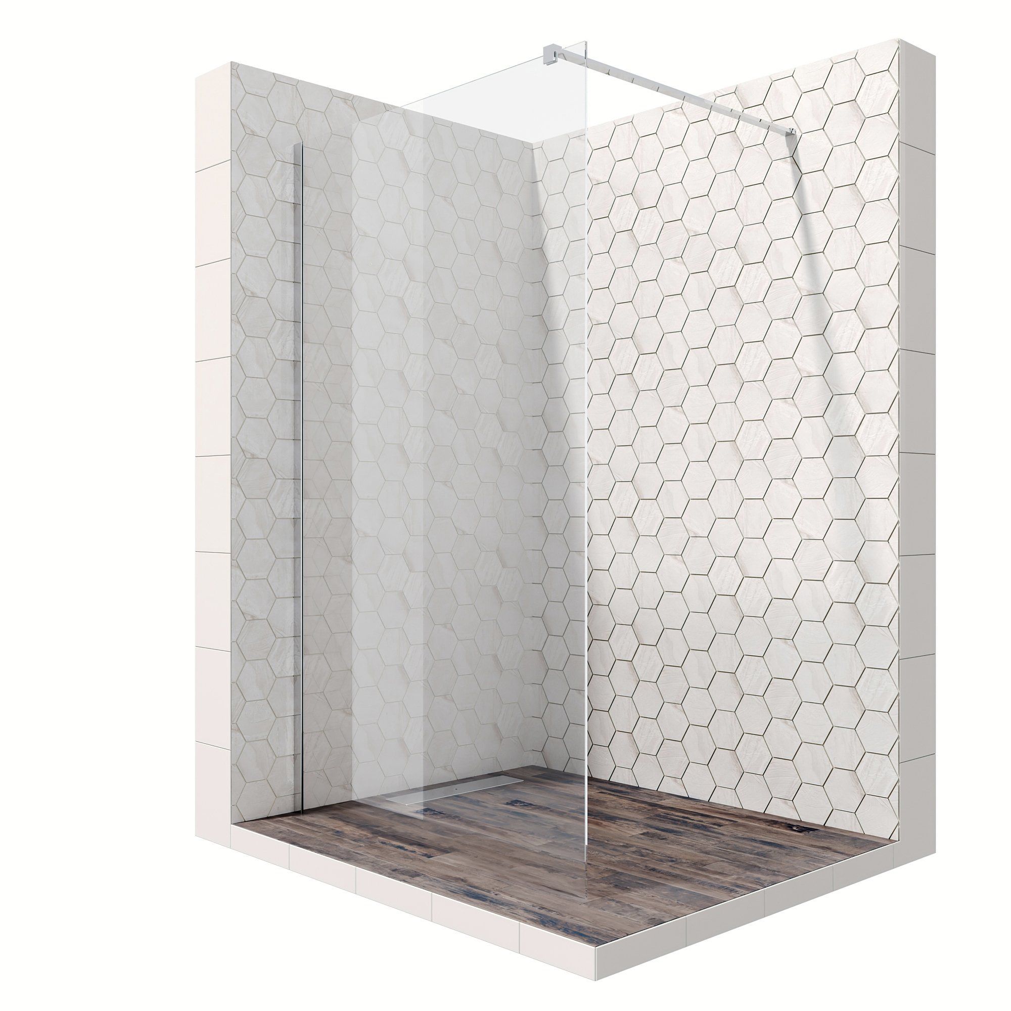 Душевая перегородка Ambassador Walk-in 15031104 120х200 см, профиль хром - 0