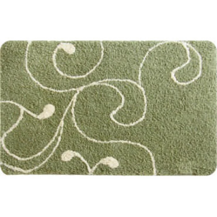 Коврик для ванной комнаты IDDIS Flower Lace 60*90 см микрофибра green  412M690i12 - 2