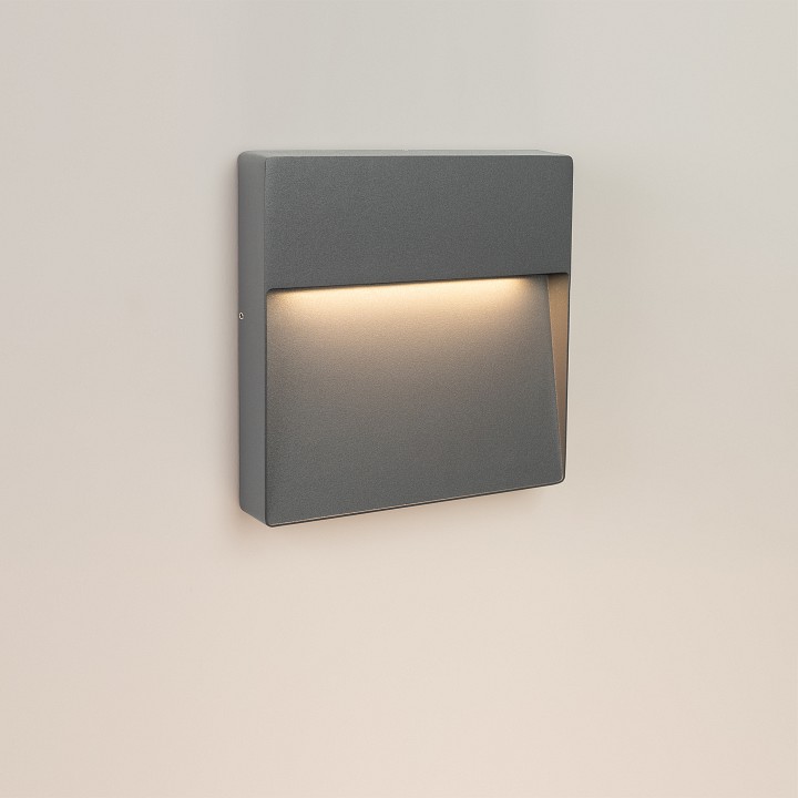 Уличный настенный светодиодный светильник Arlight LGD-Trace-S215x215-8W Warm3000 029958 - 1