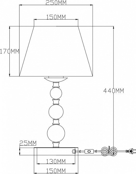 Настольная лампа декоративная Moderli Feels V2612-1T - 1