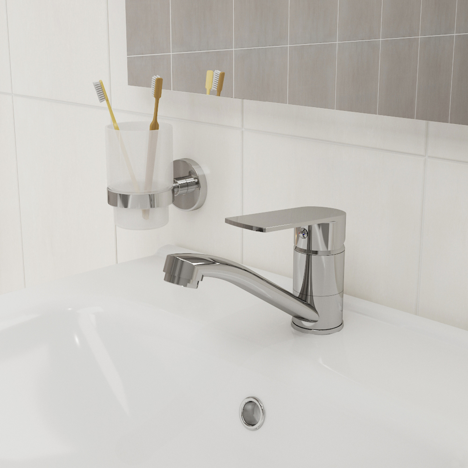 Смеситель для раковины Milardo Helic HELSBR0M01 - 1