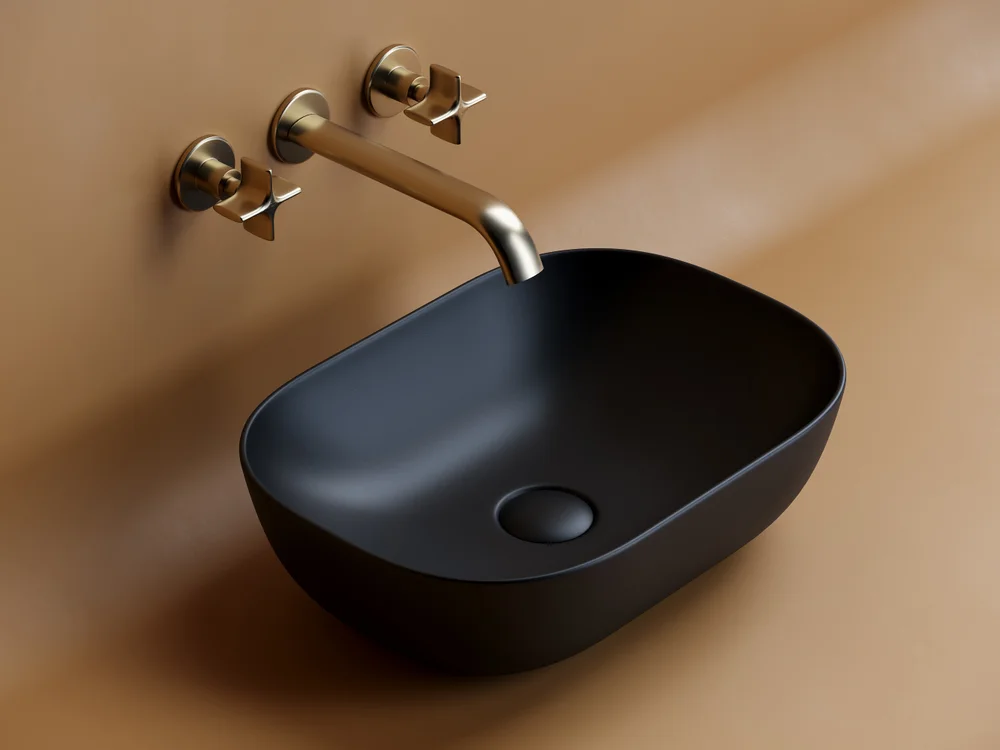 Раковина накладная Ceramica Nova Element 45.5х32.5 черная матовая CN6009MB - 1