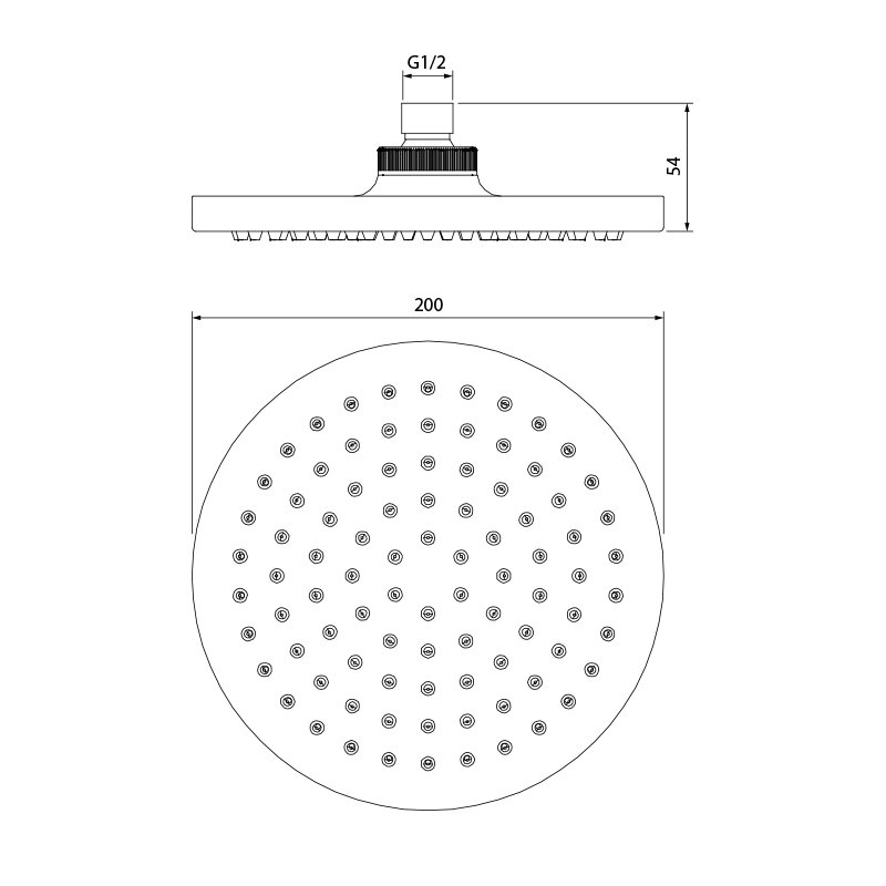 Верхний душ Iddis 00120RPI64 - 1
