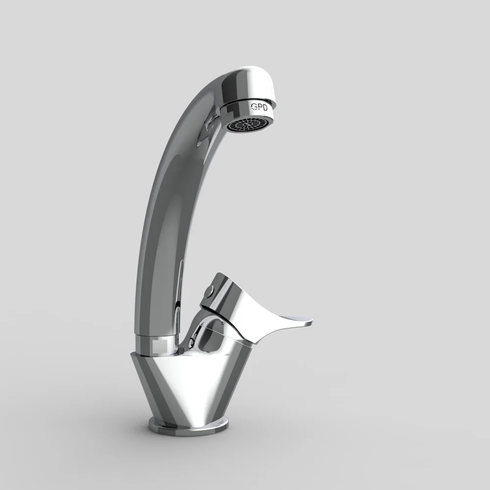 Смеситель для раковины GPD Florus хром MTL170 - 2