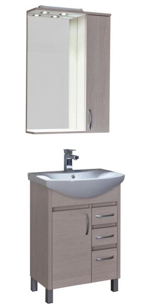 Зеркало Aquanet Донна 60 беленый дуб 00169038 - 1