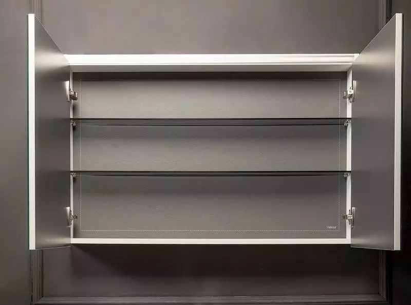 Зеркало-шкаф Vallessi 80 белый глянец с подсветкой  547-W - 3