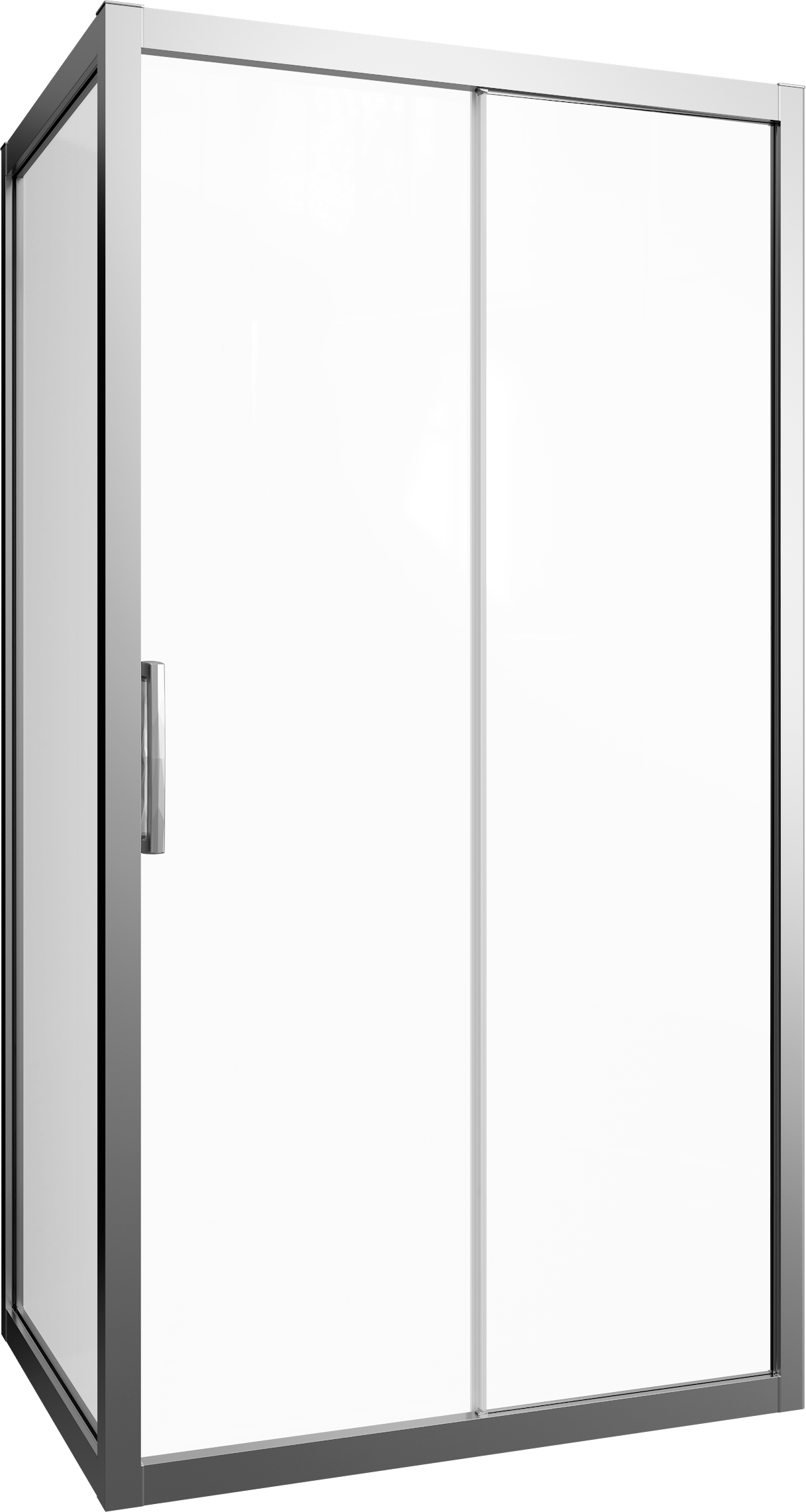 Душевой уголок STWORKI Эстерсунд DE019R90120200 120x90 см профиль хром матовый, прозрачное стекло, прямоугольный 3GW013TTKK000 - 4