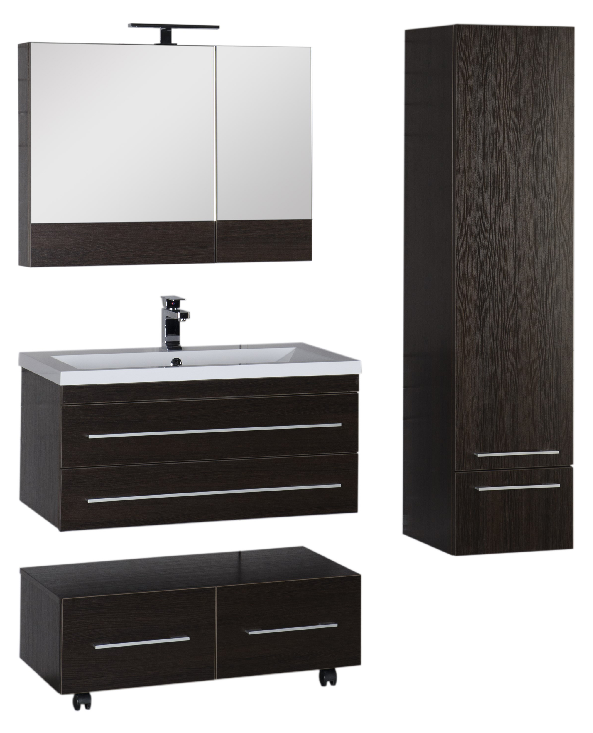 Тумба Aquanet Нота 90 подкатная венге 00170748 - 14