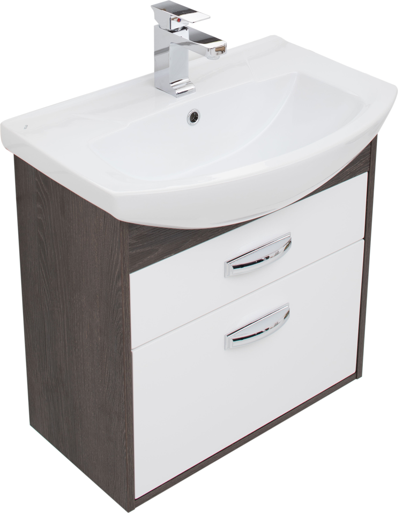 Тумба с раковиной Aquanet Грейс 65 2 ящика, дуб кантенбери - 6