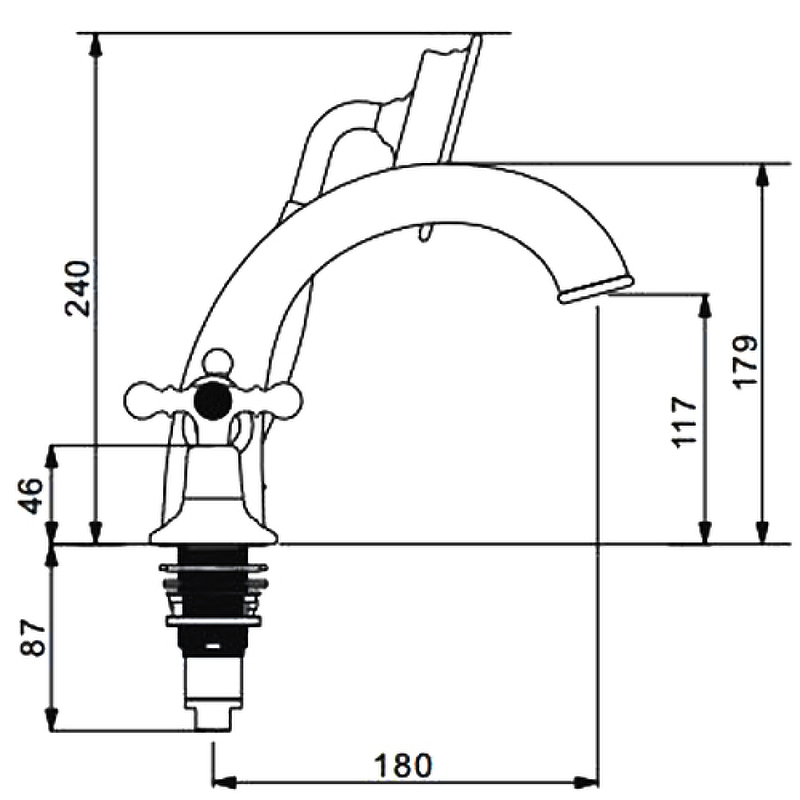 Смеситель на борт ванны Gappo бронза G1189-4 - 2